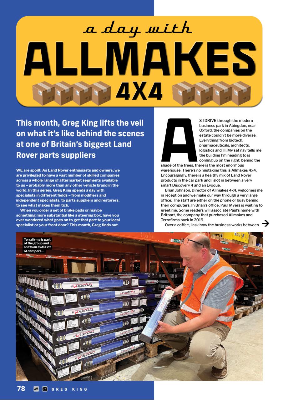 Land Rover Monthly Preview Pages