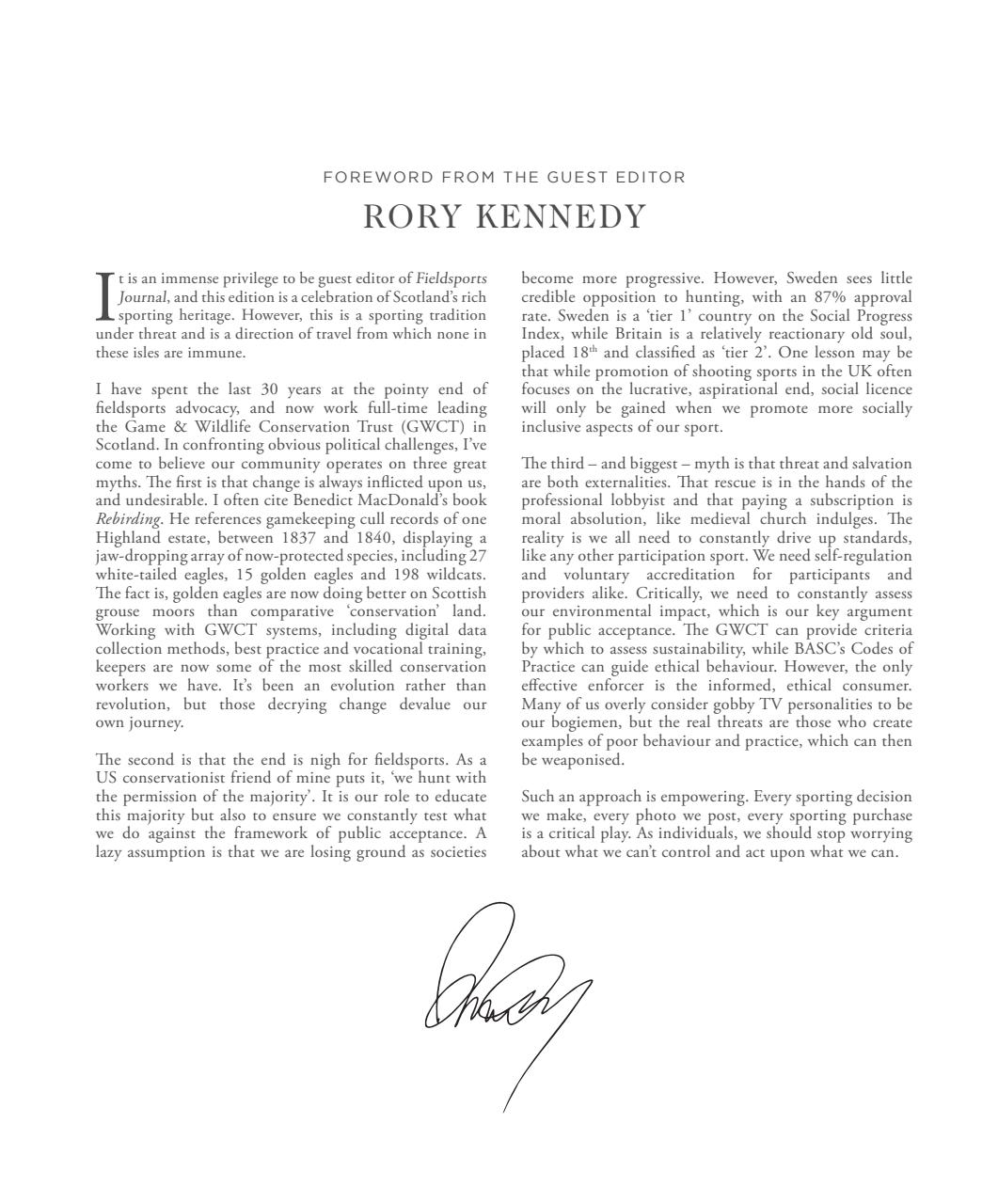 Fieldsports Journal Preview Pages