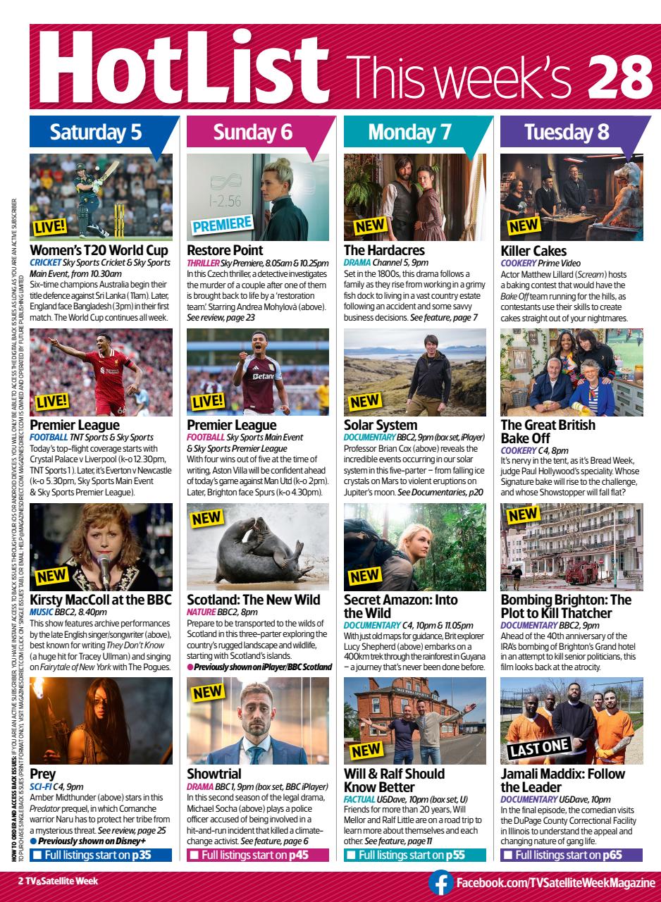 TV & Satellite Week Preview Pages