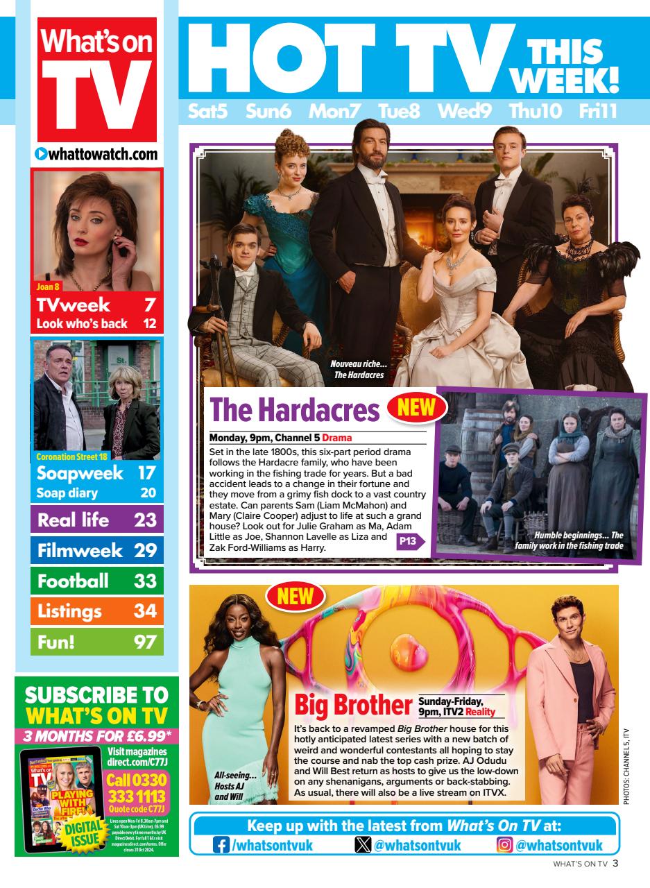 What's on TV Preview Pages