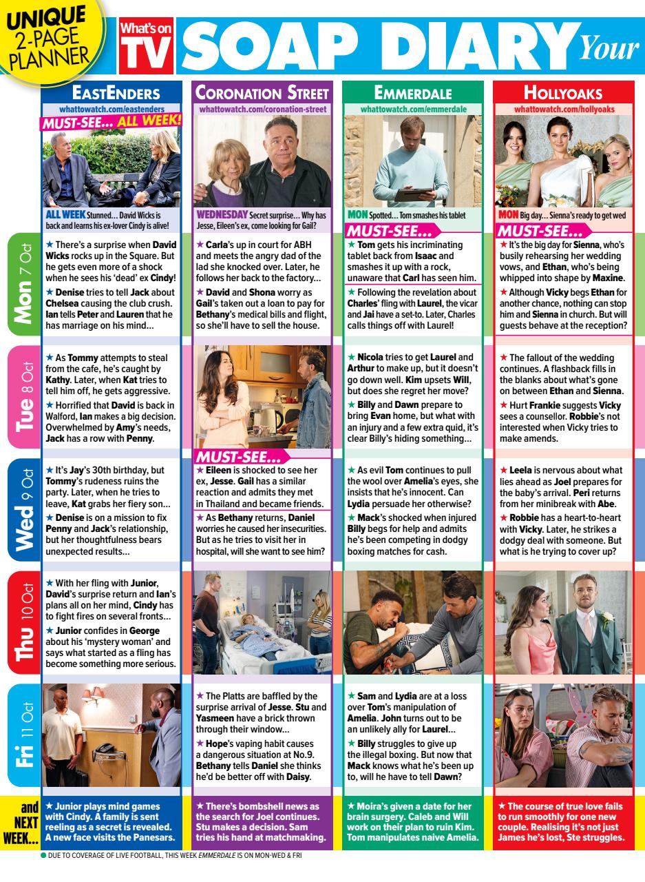 What's on TV Preview Pages