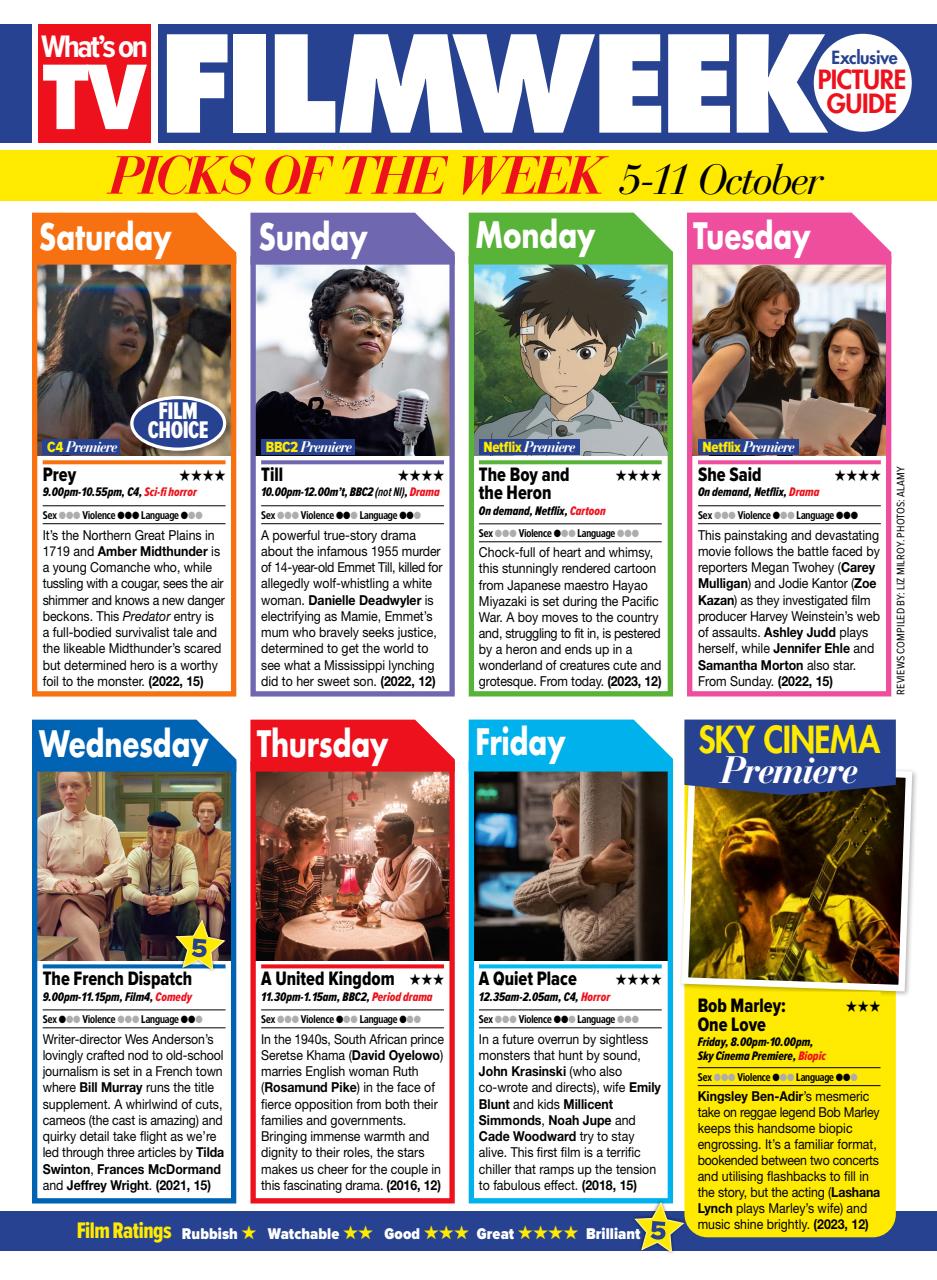 What's on TV Preview Pages