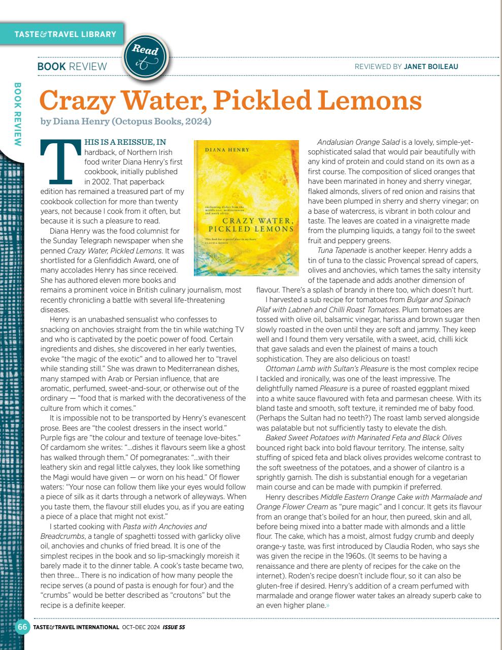 Taste & Travel International Preview Pages