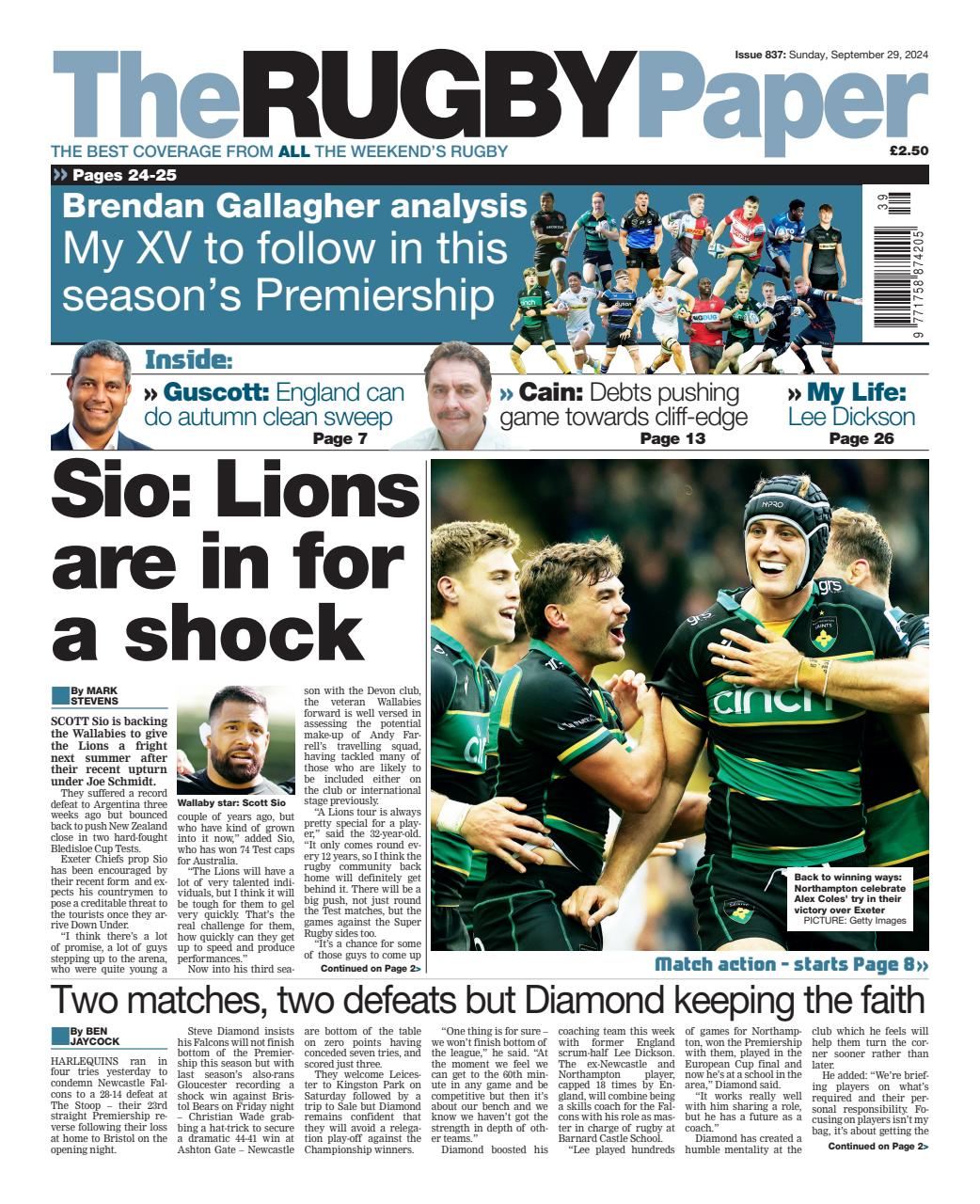 The Rugby Paper Preview Pages