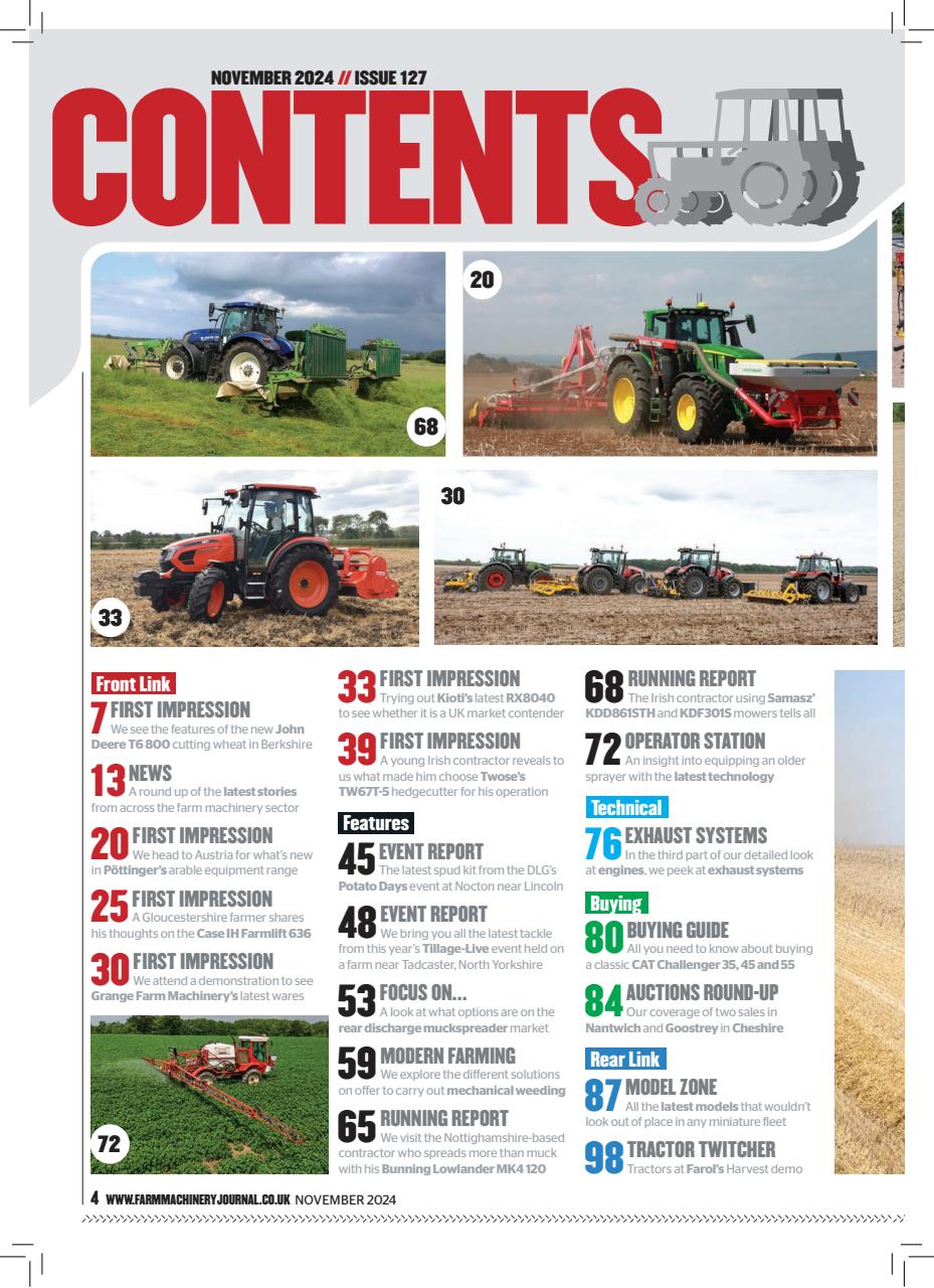 Farm Machinery Journal Preview Pages