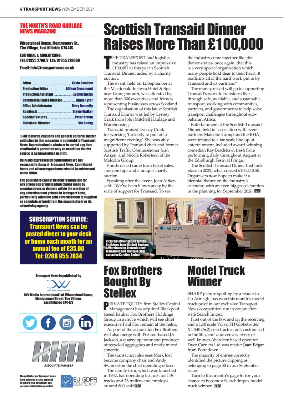 Transport News Preview Pages