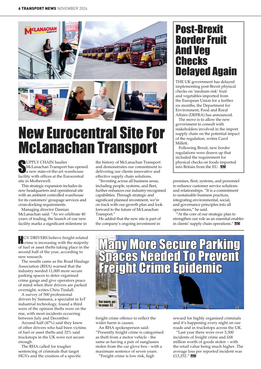 Transport News Preview Pages