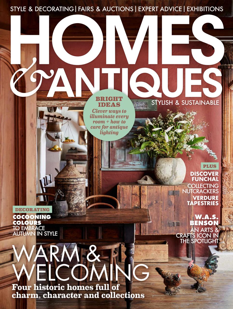Homes & Antiques Magazine Preview Pages
