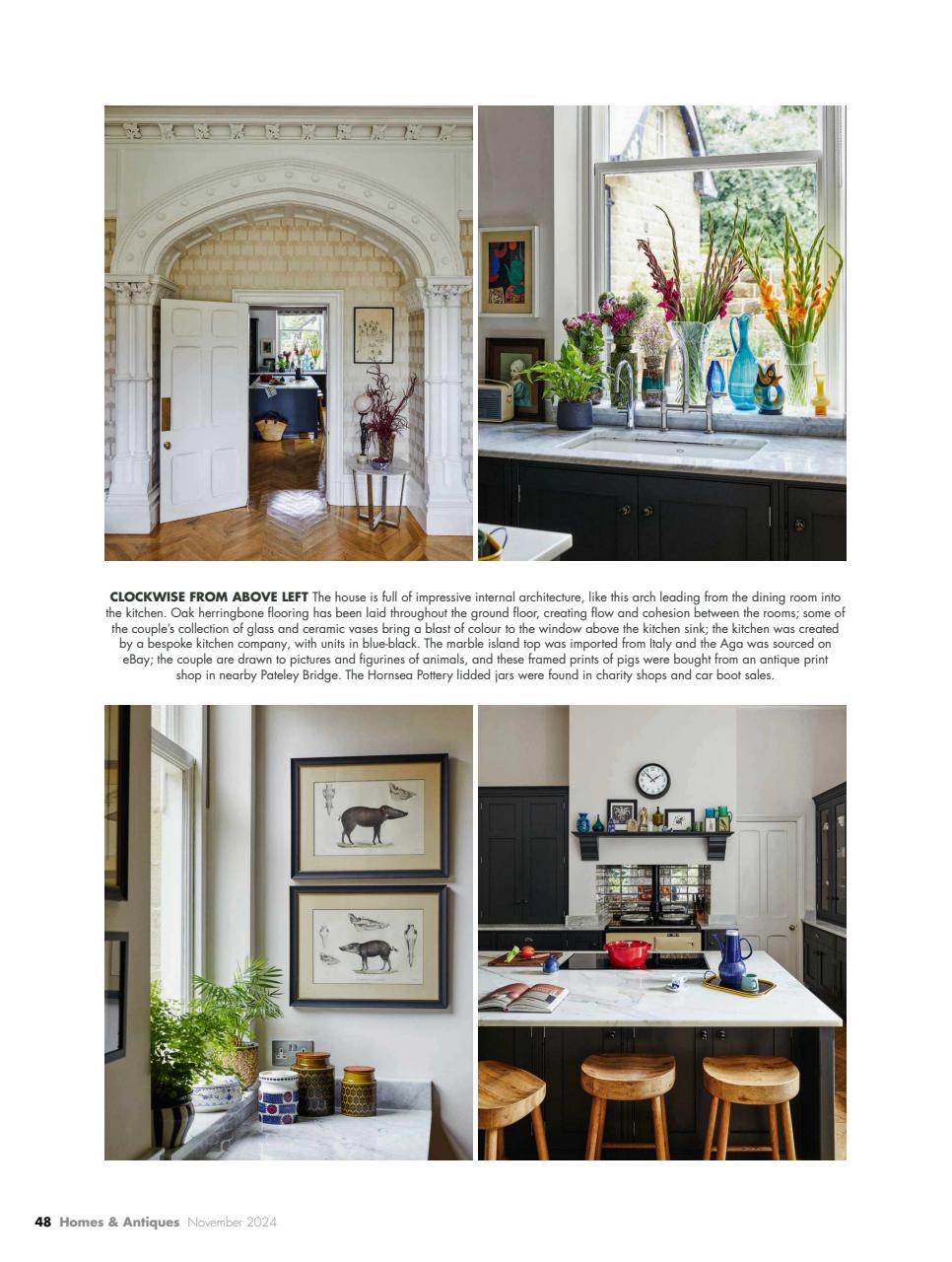 Homes & Antiques Magazine Preview Pages