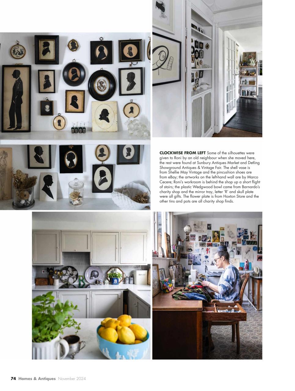 Homes & Antiques Magazine Preview Pages
