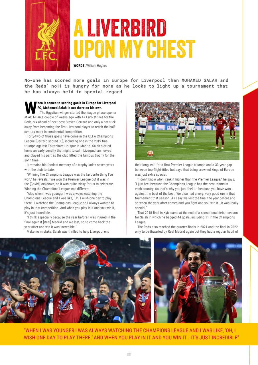 Liverpool FC Programmes Preview Pages