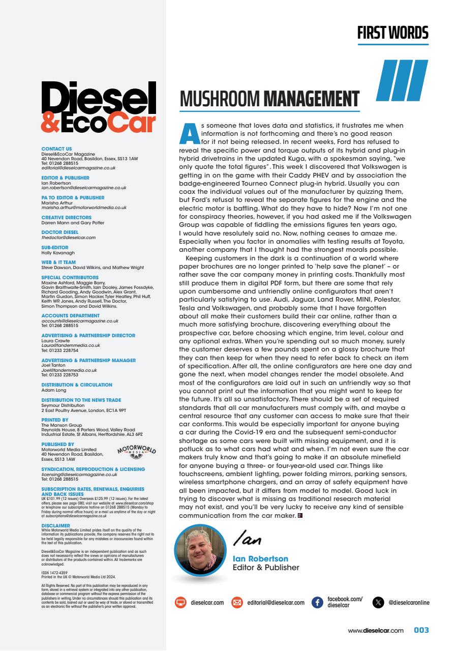 Diesel&EcoCar Magazine Preview Pages