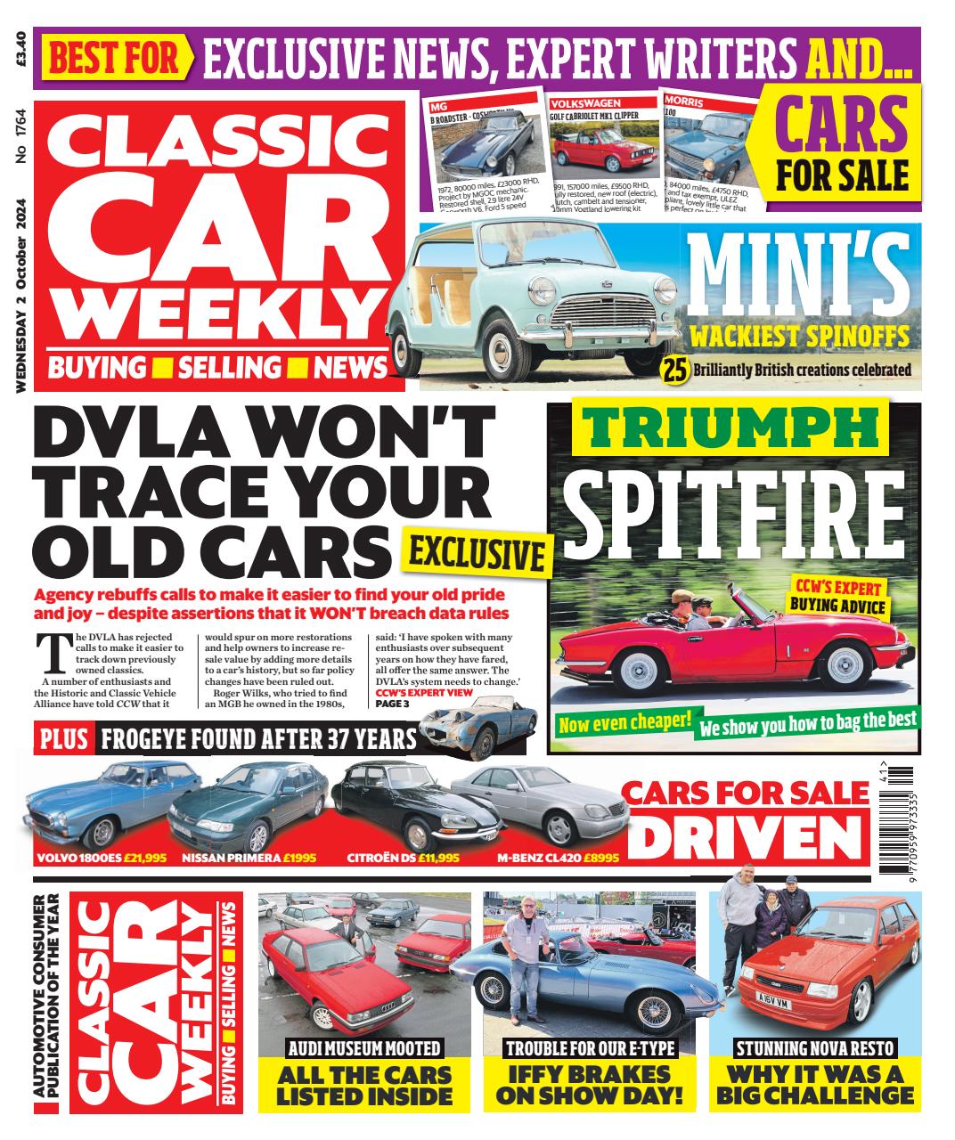 Classic Car Weekly Preview Pages
