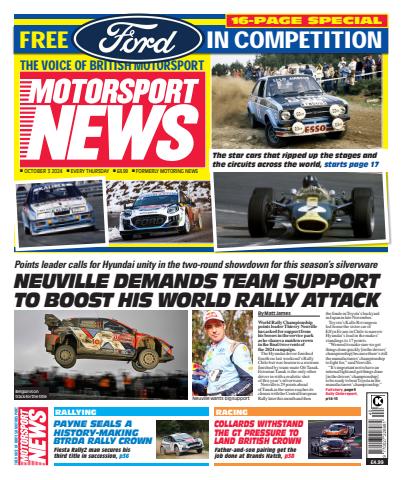 Motorsport News issue 03-Oct-24
