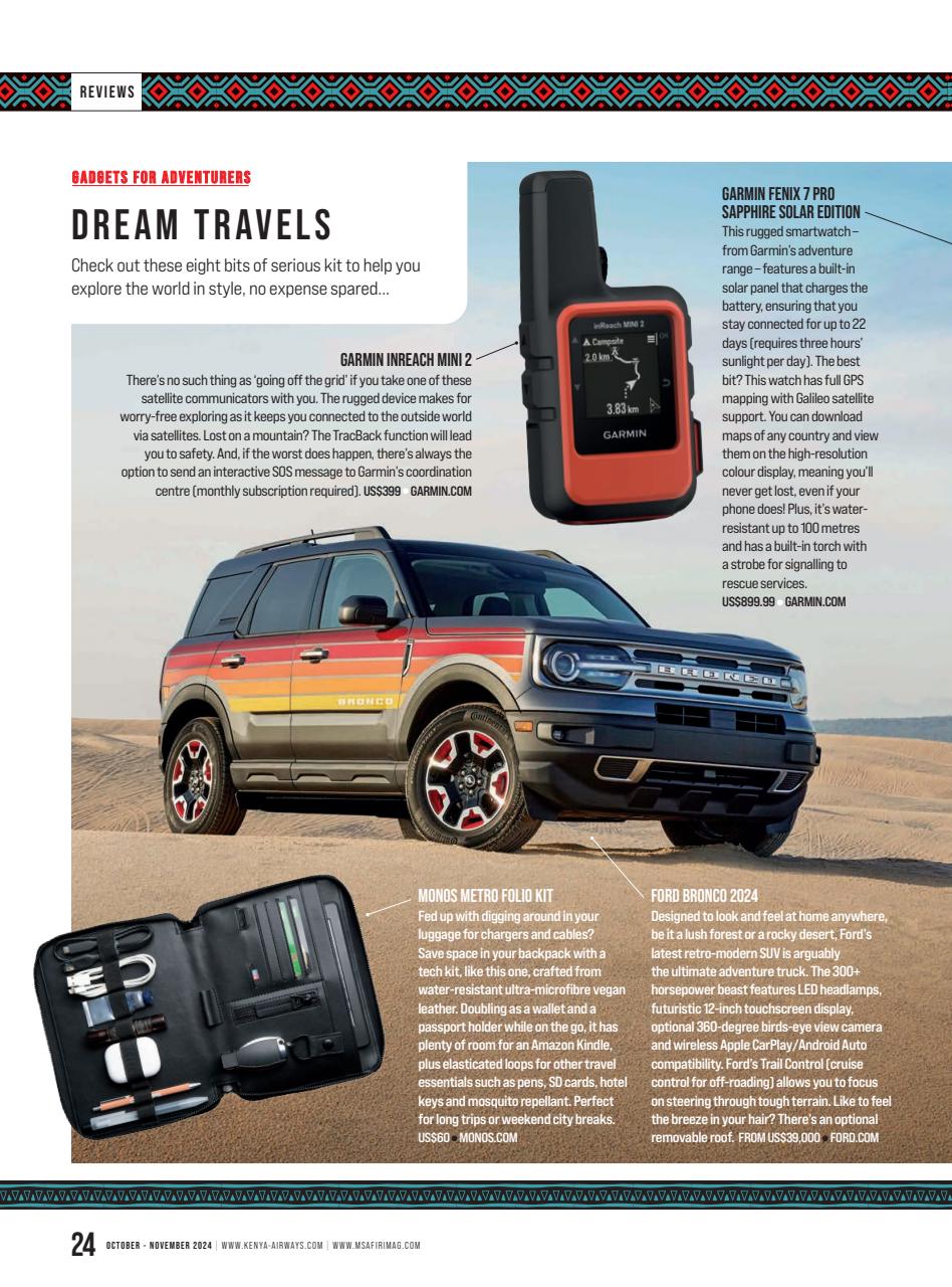 MSAFIRI – Kenya Airways Inflight Preview Pages