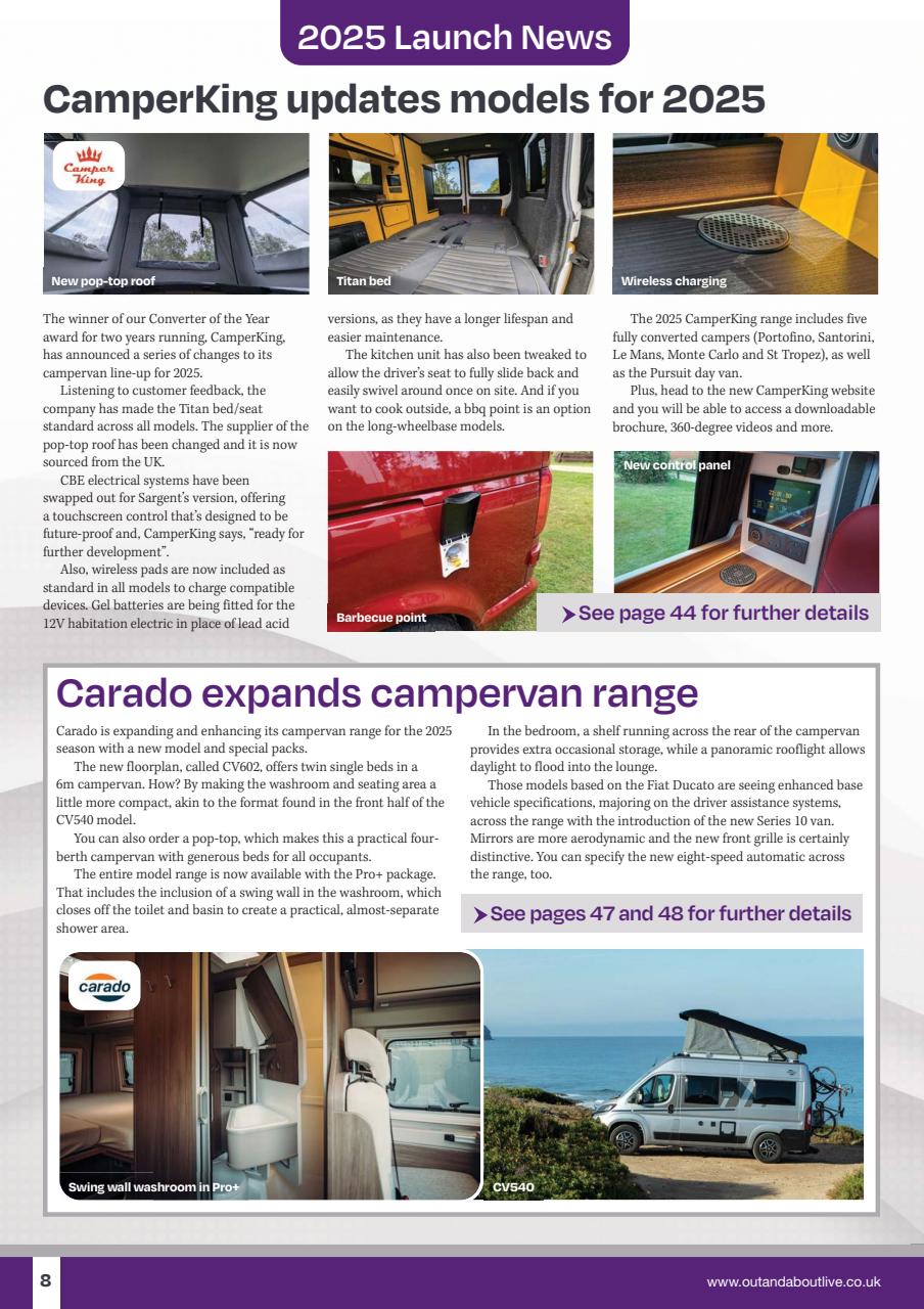 What Motorhome magazine Preview Pages