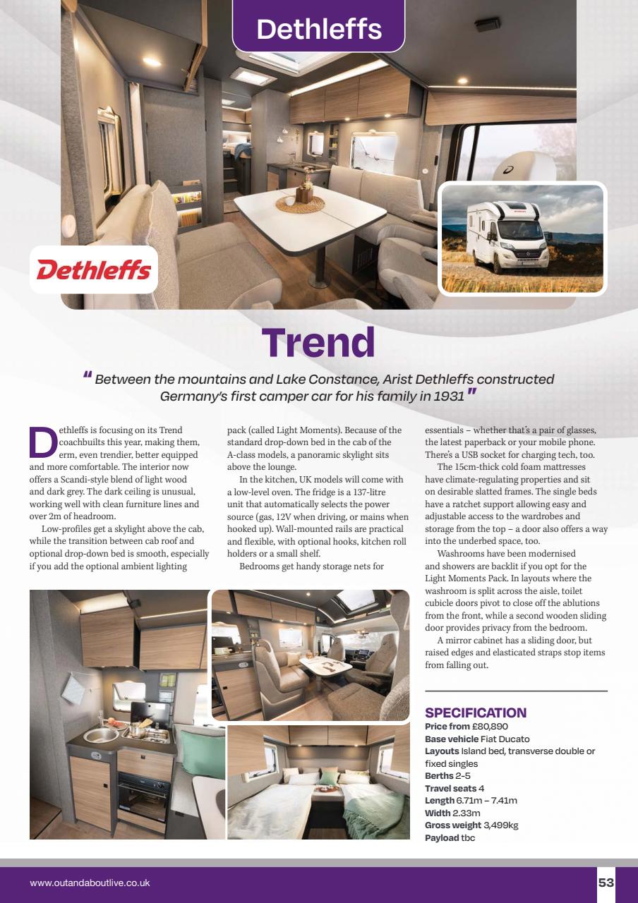 What Motorhome magazine Preview Pages