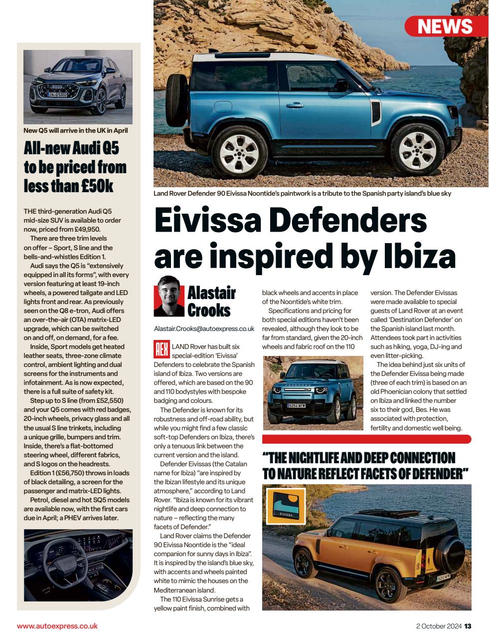 Auto Express Preview Pages