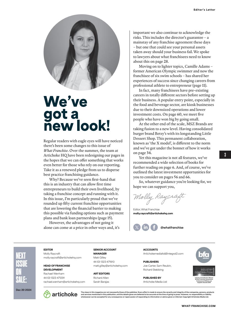 What Franchise Preview Pages