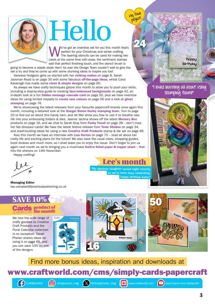 Simply Cards & Papercraft Preview Pages