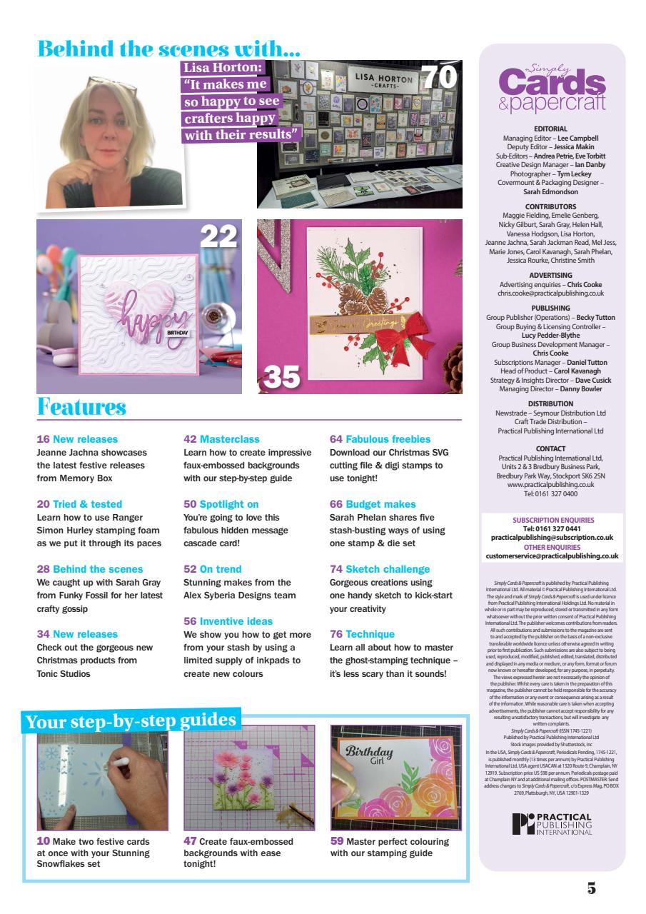 Simply Cards & Papercraft Preview Pages