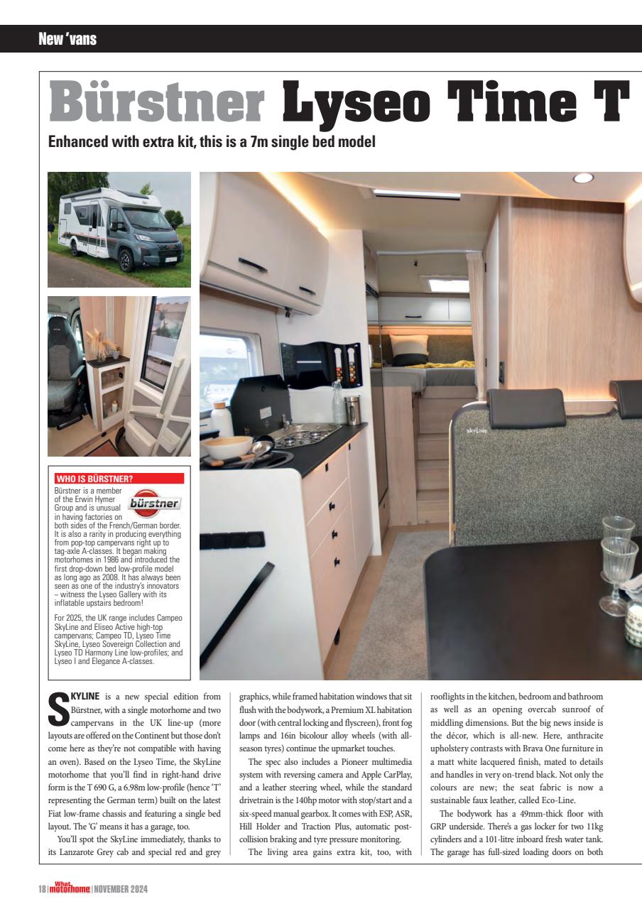 What Motorhome magazine Preview Pages