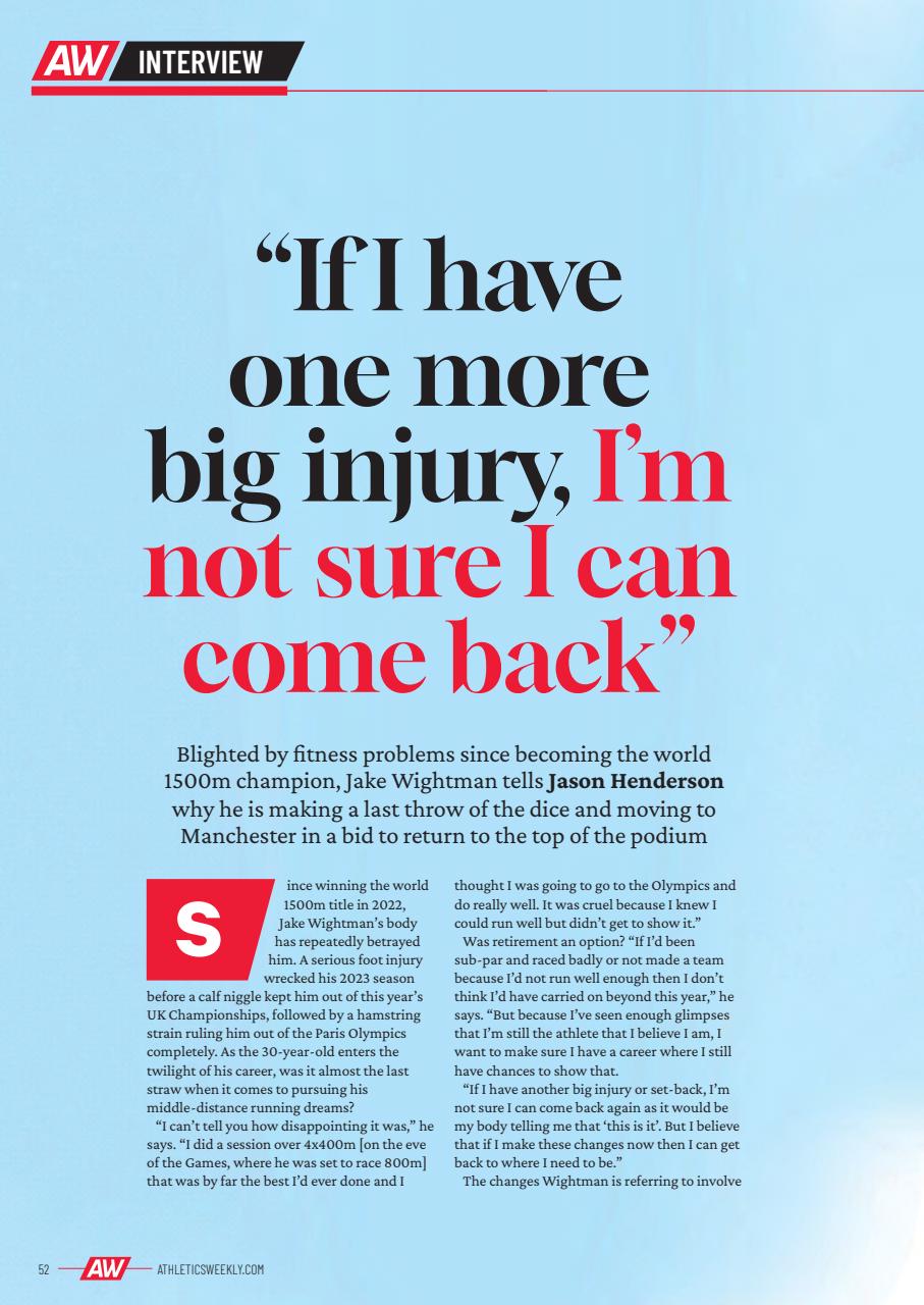 AW – Athletics Weekly Magazine Preview Pages