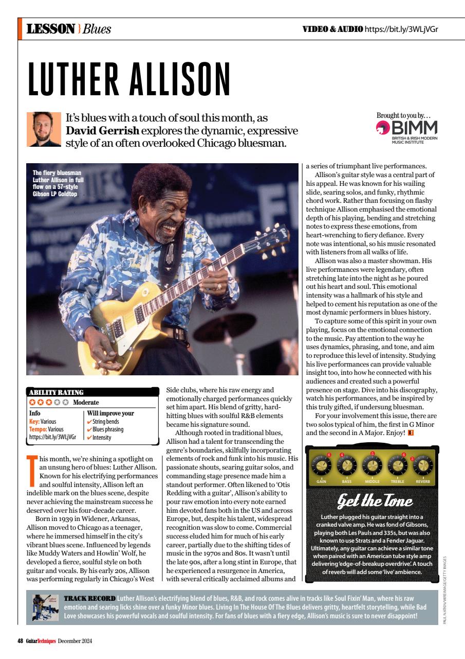 Guitar Techniques Preview Pages