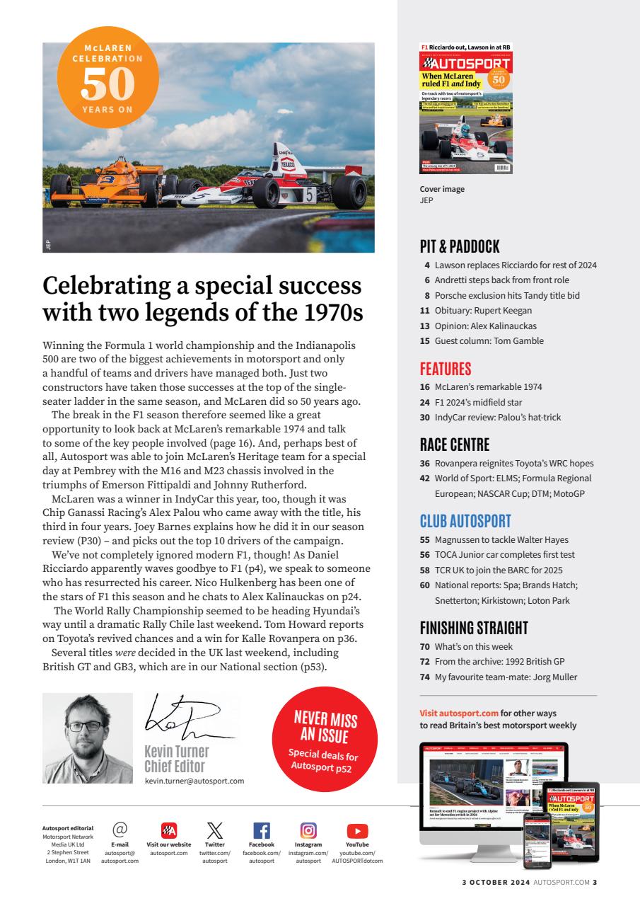 Autosport Preview Pages