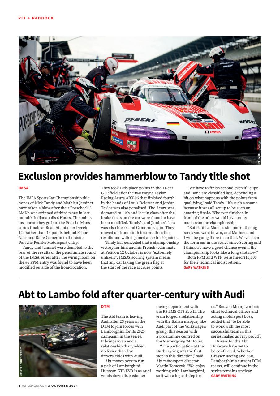 Autosport Preview Pages