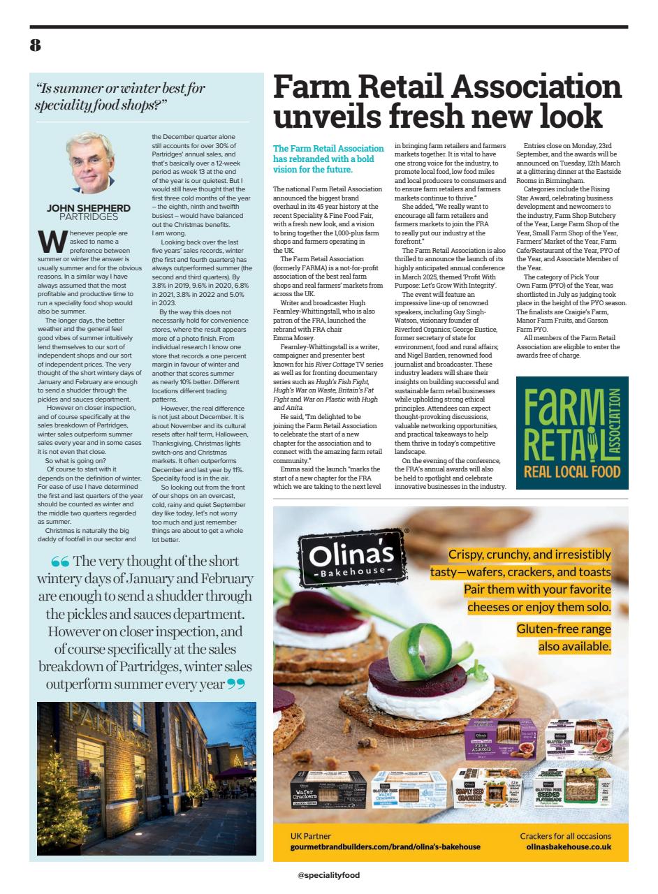 Speciality Food Preview Pages