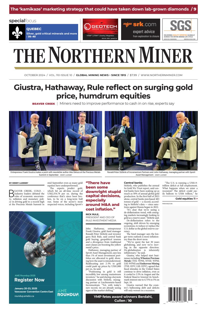 The Northern Miner Preview Pages