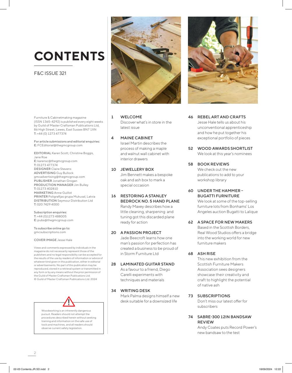 Furniture & Cabinetmaking Preview Pages