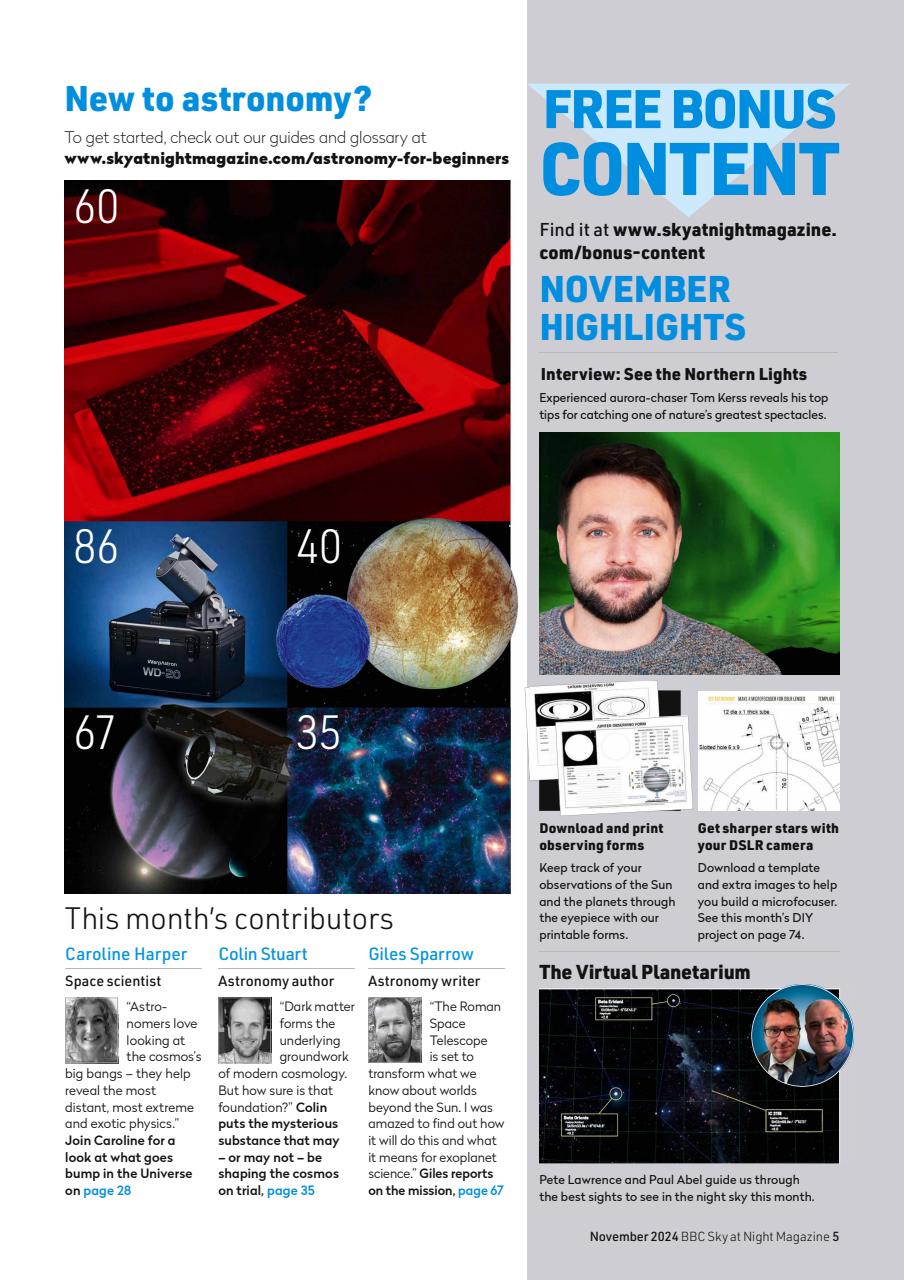 BBC Sky at Night Magazine Preview Pages