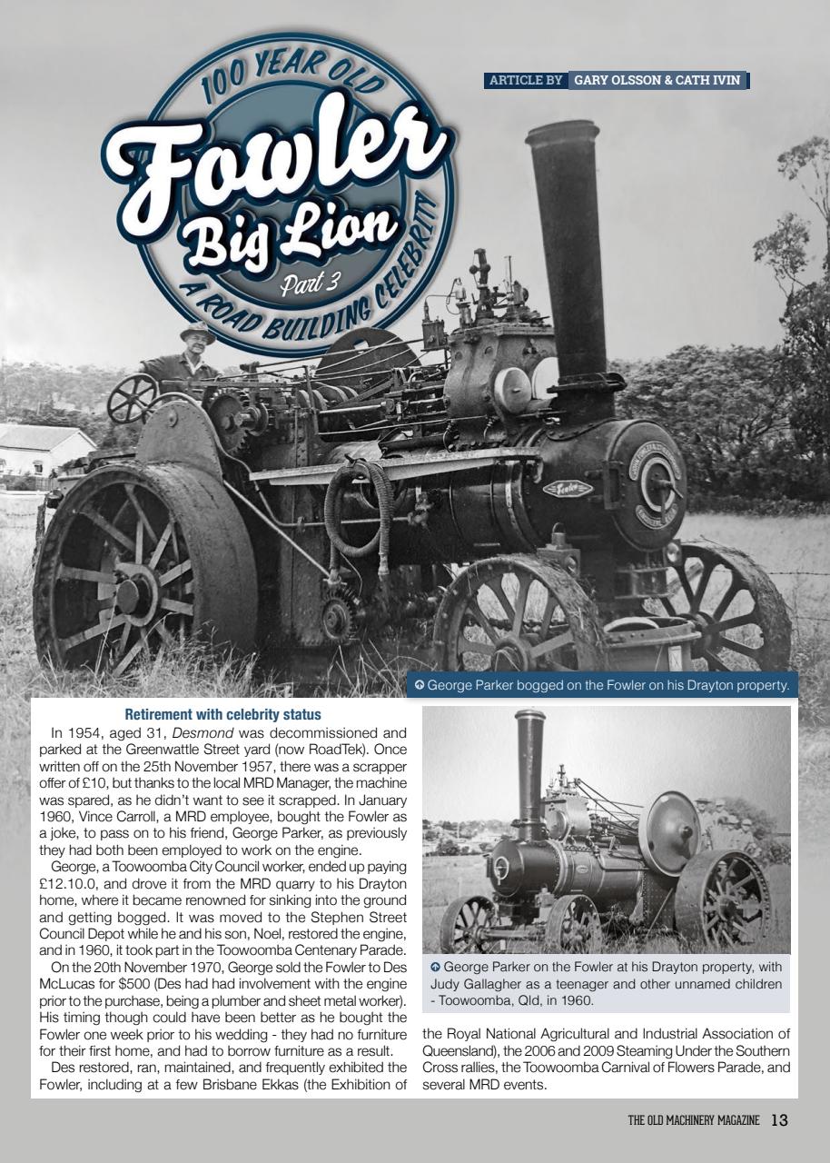 The Old Machinery Magazine Preview Pages