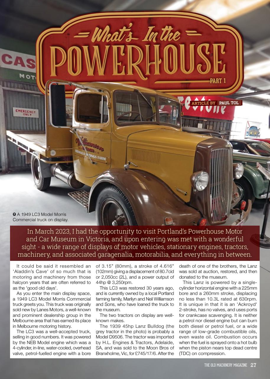 The Old Machinery Magazine Preview Pages