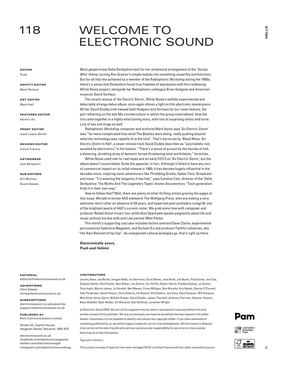 Electronic Sound Preview Pages