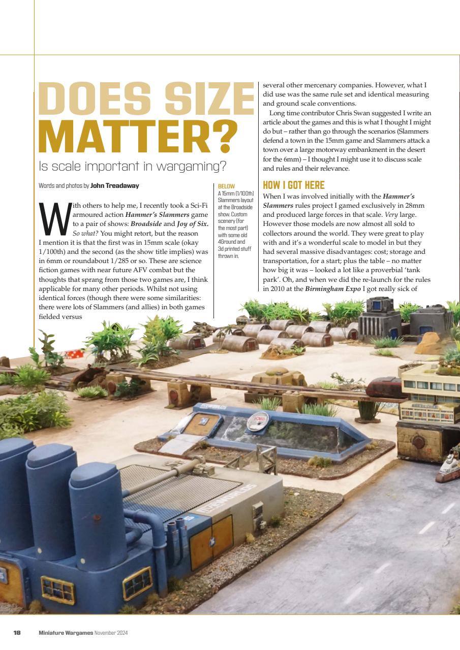 Miniature Wargames Preview Pages