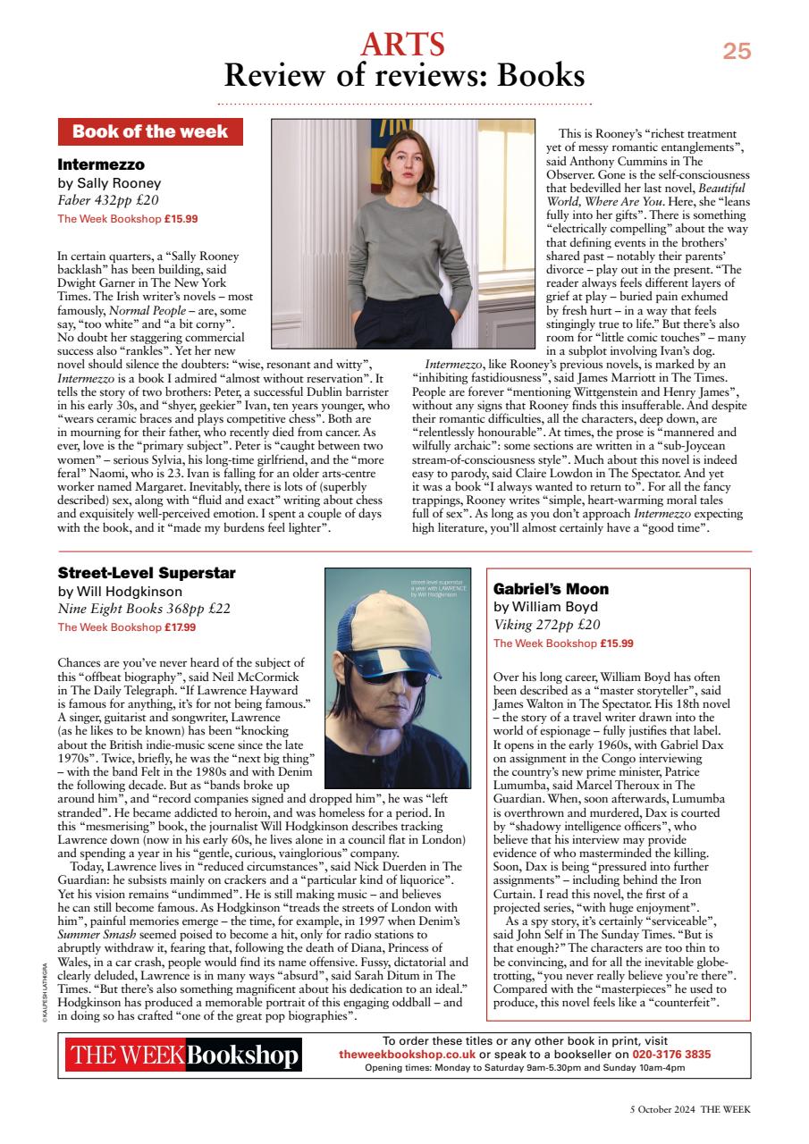 The Week Preview Pages