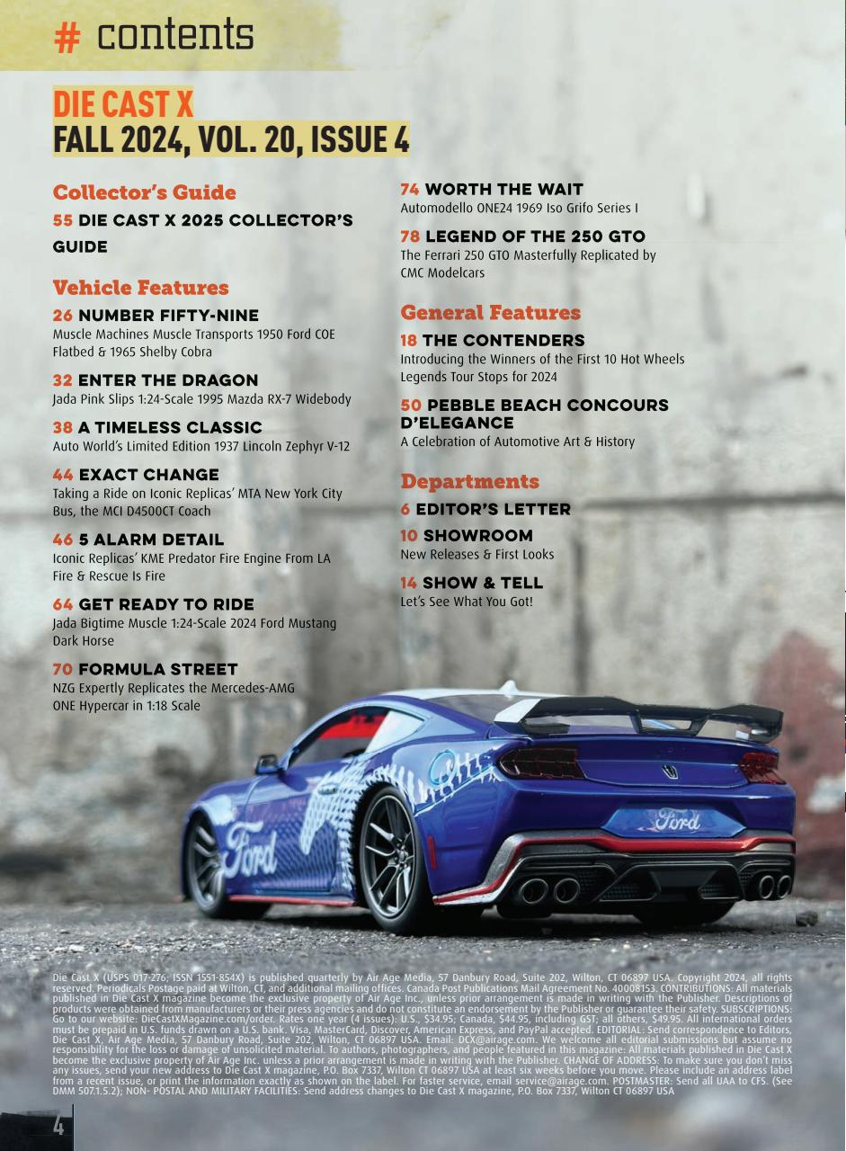 Die Cast X Magazine Preview Pages