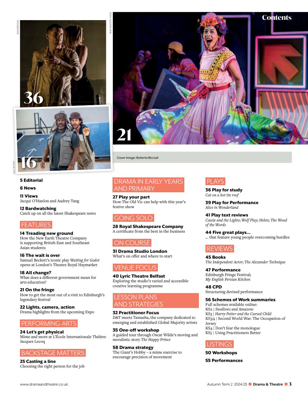 Drama and Theatre Preview Pages