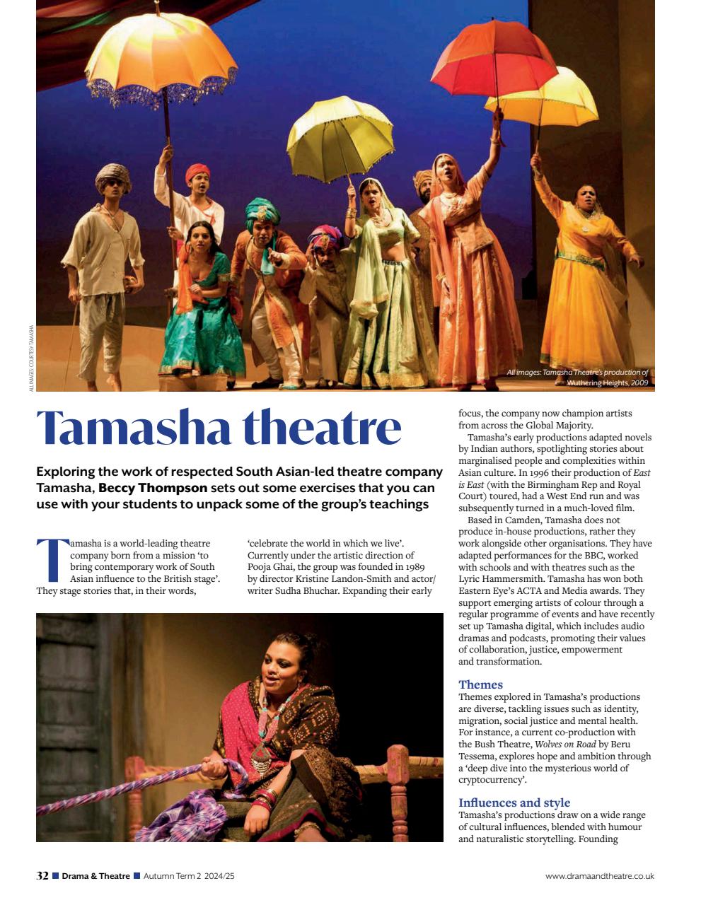 Drama and Theatre Preview Pages