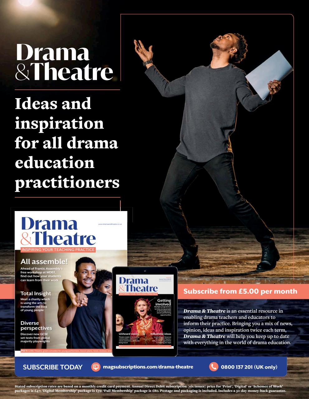 Drama and Theatre Preview Pages
