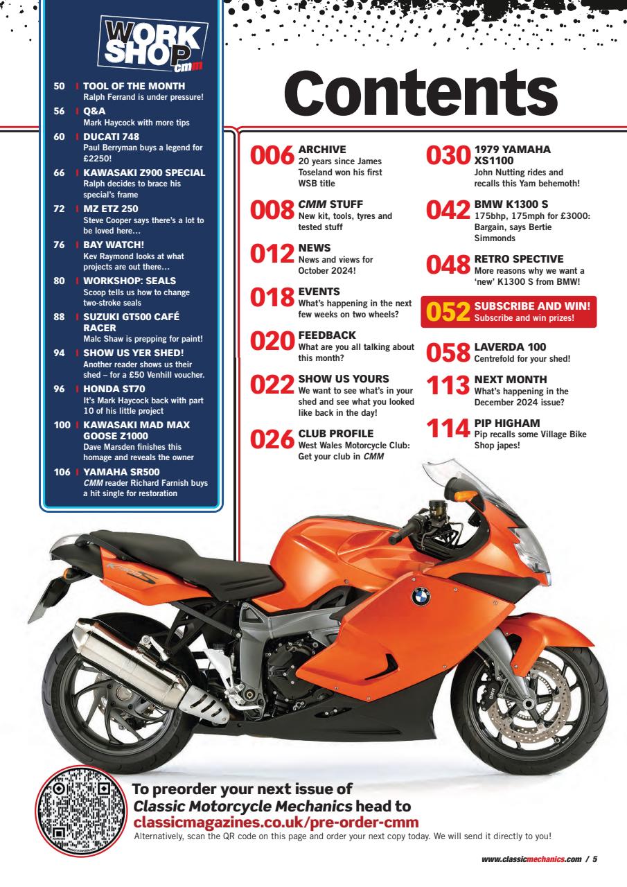 Classic Motorcycle Mechanics Preview Pages