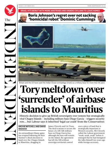 The Independent Daily Edition Newspaper issue 
