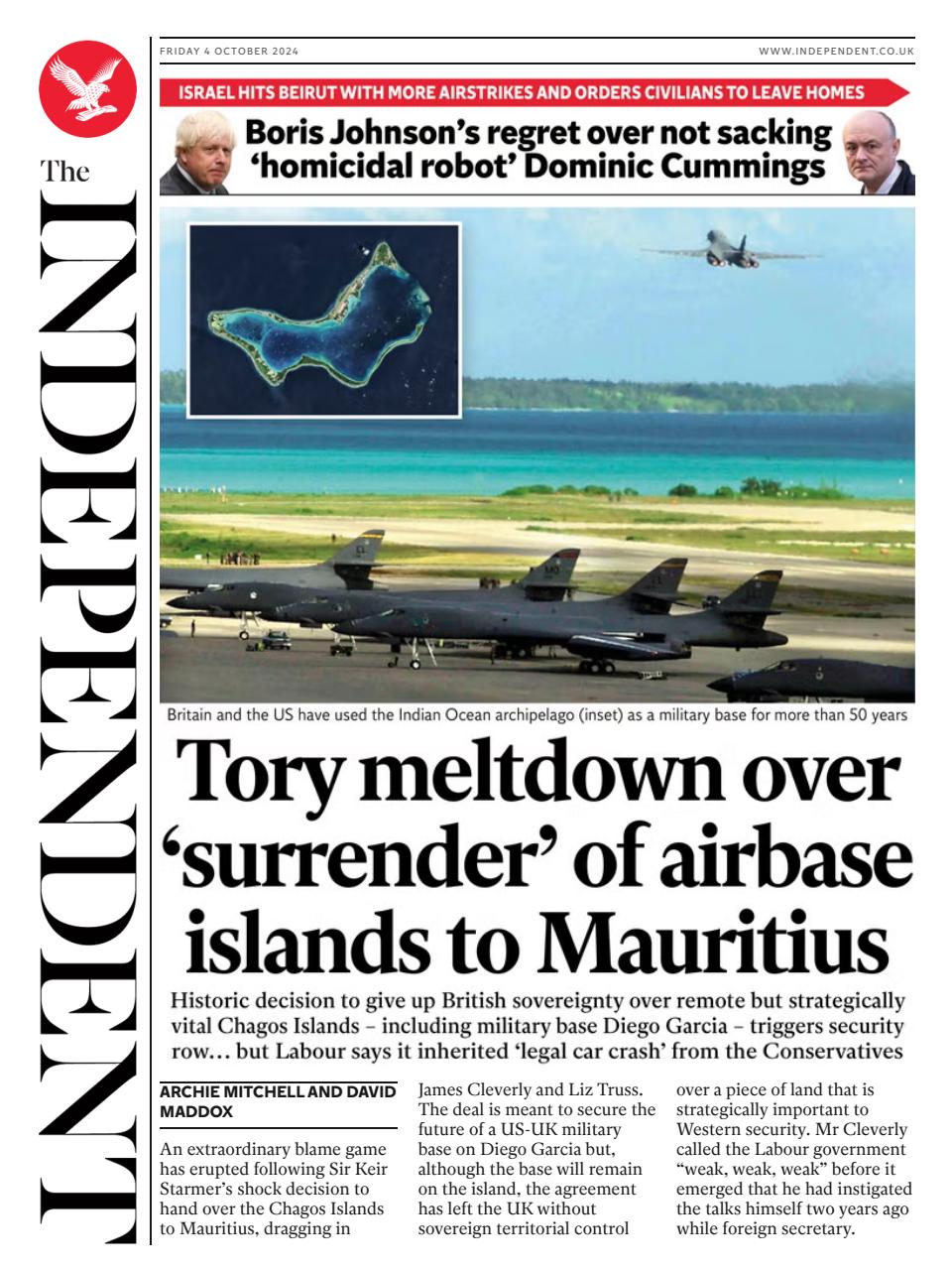The Independent Daily Edition Newspaper Preview Pages
