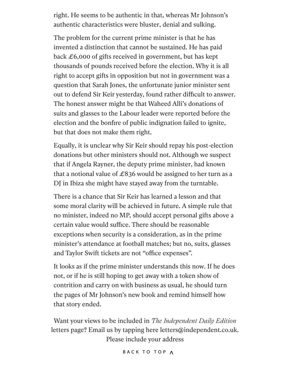 The Independent Daily Edition Newspaper Preview Pages