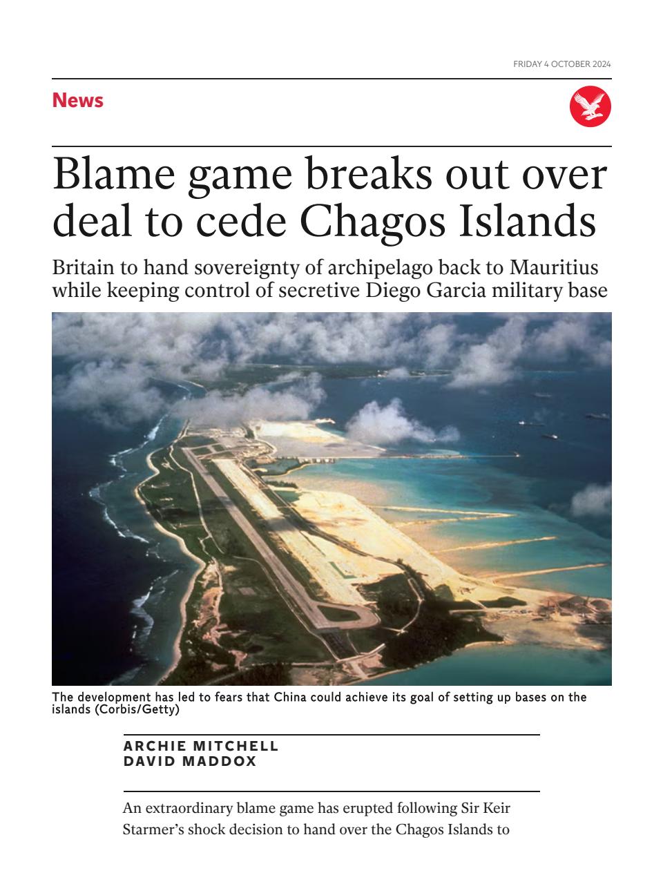 The Independent Daily Edition Newspaper Preview Pages
