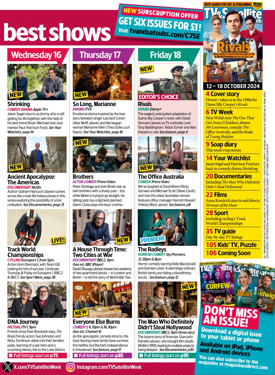 TV & Satellite Week Preview Pages
