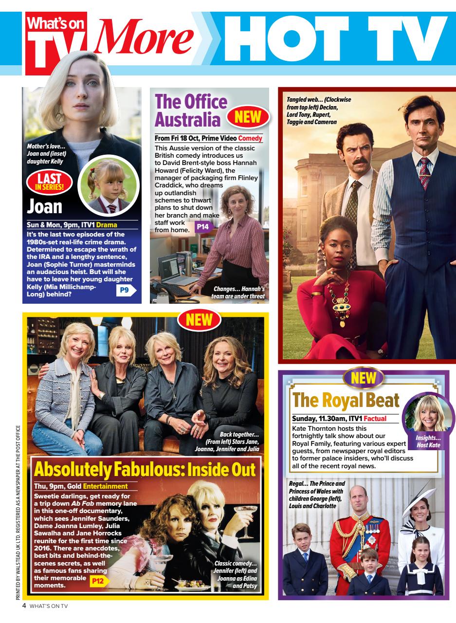 What's on TV Preview Pages
